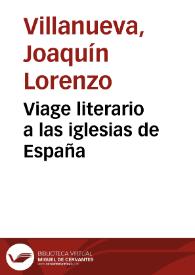 Viage literario a las iglesias de España