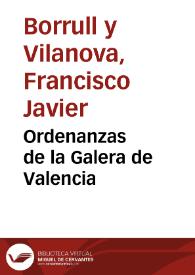 Ordenanzas de la Galera de Valencia
