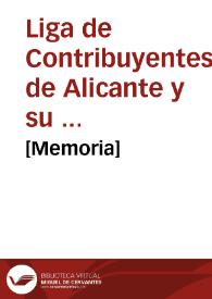 [Memoria]