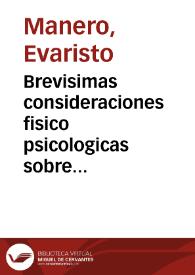 Brevisimas consideraciones fisico psicologicas sobre la mujer en sus diferentes edades