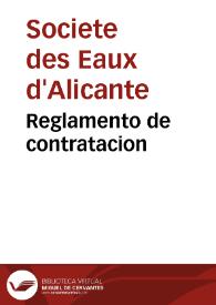 Reglamento de contratacion