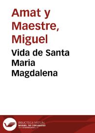 Vida de Santa Maria Magdalena