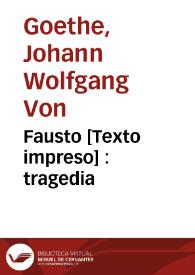 Fausto : tragedia