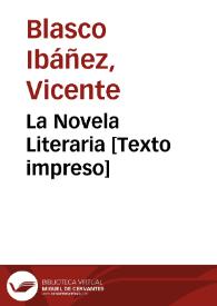 La Novela Literaria [Texto impreso]