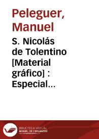 S. Nicolás de Tolentino [Material gráfico] : Especial abogado contra las calenturas