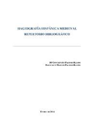 Hagiografía hispánica medieval. Repertorio bibliográfico