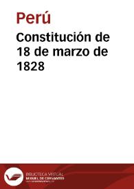 Constitución de 18 de marzo de 1828