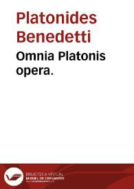 Omnia Platonis opera