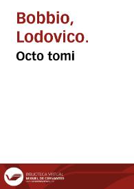 Octo tomi
