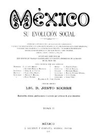 México : su evolución social: síntesis de la historia política, de la organización administrativa y militar y del estado económico de la federación...