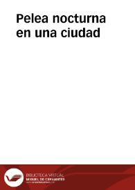 Pelea nocturna en una ciudad