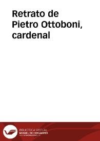 Retrato de Pietro Ottoboni, cardenal