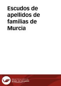 Escudos de apellidos de familias de Murcia