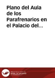 Plano del Aula de los Parafrenarios en el Palacio del Quirinal (Roma)