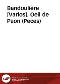 Bandoulière [Varios]. Oeil de Paon (Peces)