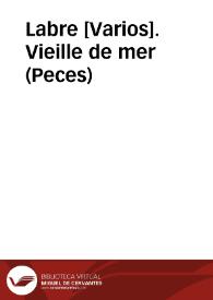 Labre [Varios]. Vieille de mer (Peces)