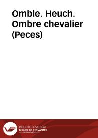 Omble. Heuch. Ombre chevalier (Peces)