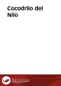 Cocodrilo del Nilo