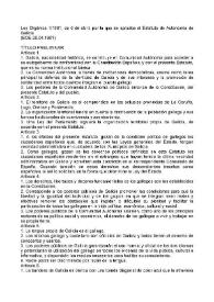 Estatuto de autonomía de Galicia (1981)