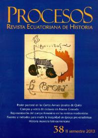 Procesos. Revista Ecuatoriana de Historia. Núm. 38, II semestre, 2013
