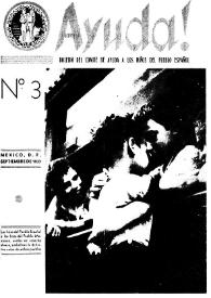 Ayuda! : Boletín del Comité de Ayuda a los Niños del Pueblo Español. Núm 3, septiembre de 1937