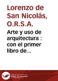 Arte y uso de arquitectura : con el primer libro de Euclides traducido en castellano : primera parte 