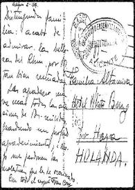 Tarjeta postal de Francisco C. a Rafael Altamira, Helegen, 1907