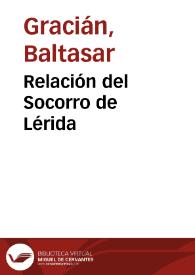 Relación del Socorro de Lérida