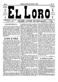 El Loro : periódico ilustrado joco-serio. Núm. 3, 13 de diciembre de 1879