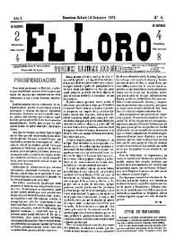 El Loro : periódico ilustrado joco-serio. Núm. 4, 19 de diciembre de 1879