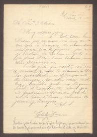 [Carta de Cástulo Herrera a Francisco Madero. Chihuahua. El Paso [E.U.A.], 19 de abril de 1911]