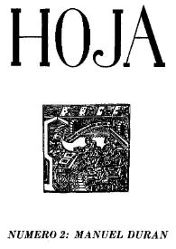 Hoja. Núm. 2, septiembre 1948