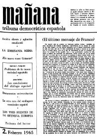 Mañana : tribuna democrática española. Núm. 2, febrero 1965