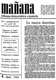 Mañana : tribuna democrática española. Núm. 4, abril 1965