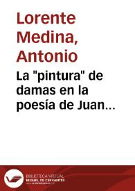 La 'pintura' de damas en la poesía de Juan del Valle y Caviedes