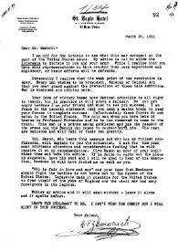 [Carta de Caracuch donde señala que observó el movimiento de la guerra desde los Estados Unidos. El Paso (E.U.A.), 20 de marzo de 1911]