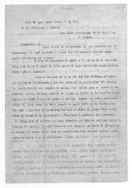 [Telegrama que recibió Agustín Cibiado. Hacienda de Agua Nueva (Coahuila), 17 de abril de 1909]