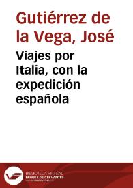 Viajes por Italia, con la expedición española