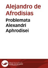 Problemata Alexandri Aphrodisei