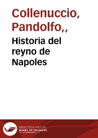 Historia del reyno de Napoles