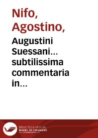 Augustini Suessani... subtilissima commentaria in libros meteorologicorum & in librum de Mistis, sive Quartum Meteororum ab antiquis nuncupatum & ordinatum...