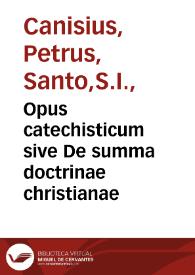 Opus catechisticum sive De summa doctrinae christianae