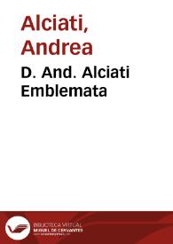 D. And. Alciati Emblemata