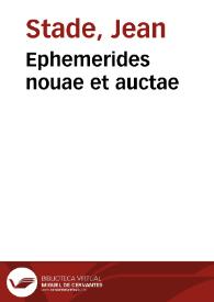 Ephemerides nouae et auctae