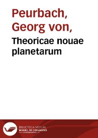 Theoricae nouae planetarum