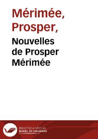 Nouvelles de Prosper Mérimée