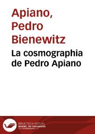 La cosmographia de Pedro Apiano