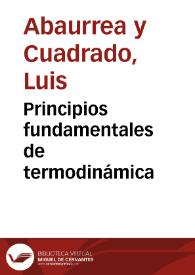 Principios fundamentales de termodinámica