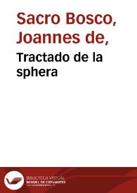 Tractado de la sphera
