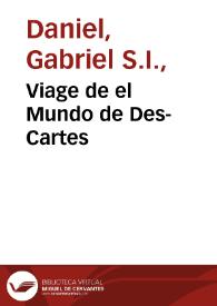 Viage de el Mundo de Des-Cartes
